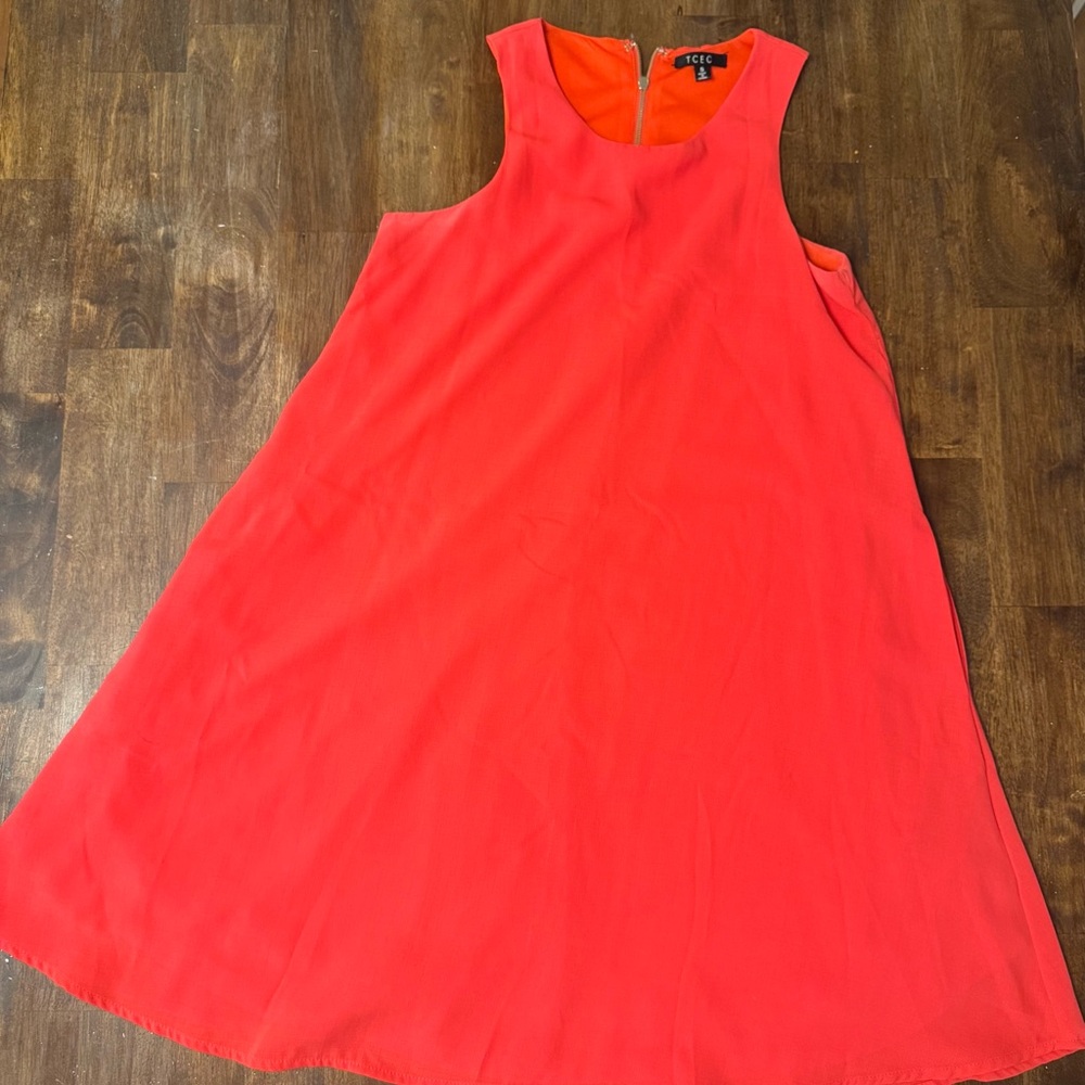 TCEC Sleeveless Mini Dress in Bright Red